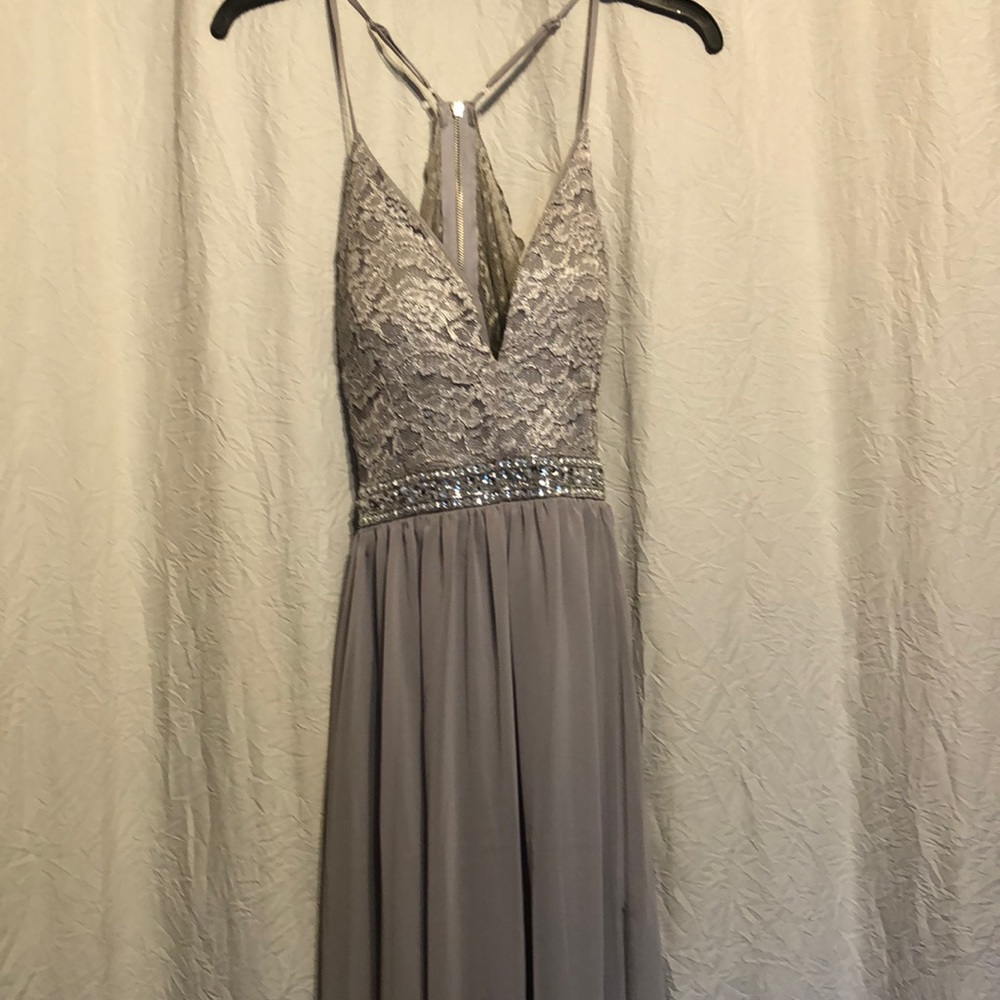 Chiffon evening gown